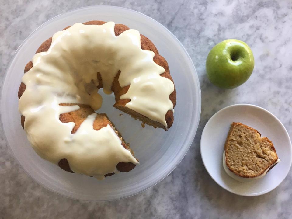 Apple Bundt Cake with Apple-Cream Cheese Glaze