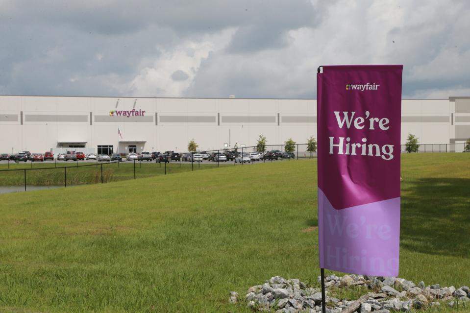 Like many warehouse and logistics companies in the area, Wayfair is currently hiring.