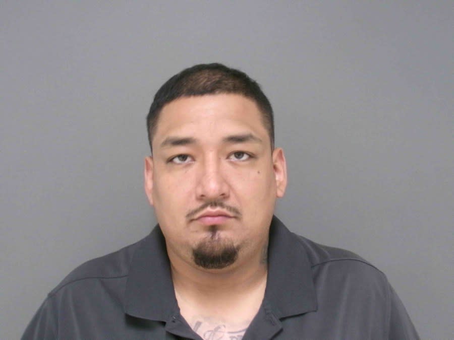 Mugshot of Erik Galvan, courtesy of the Crockett Police Department