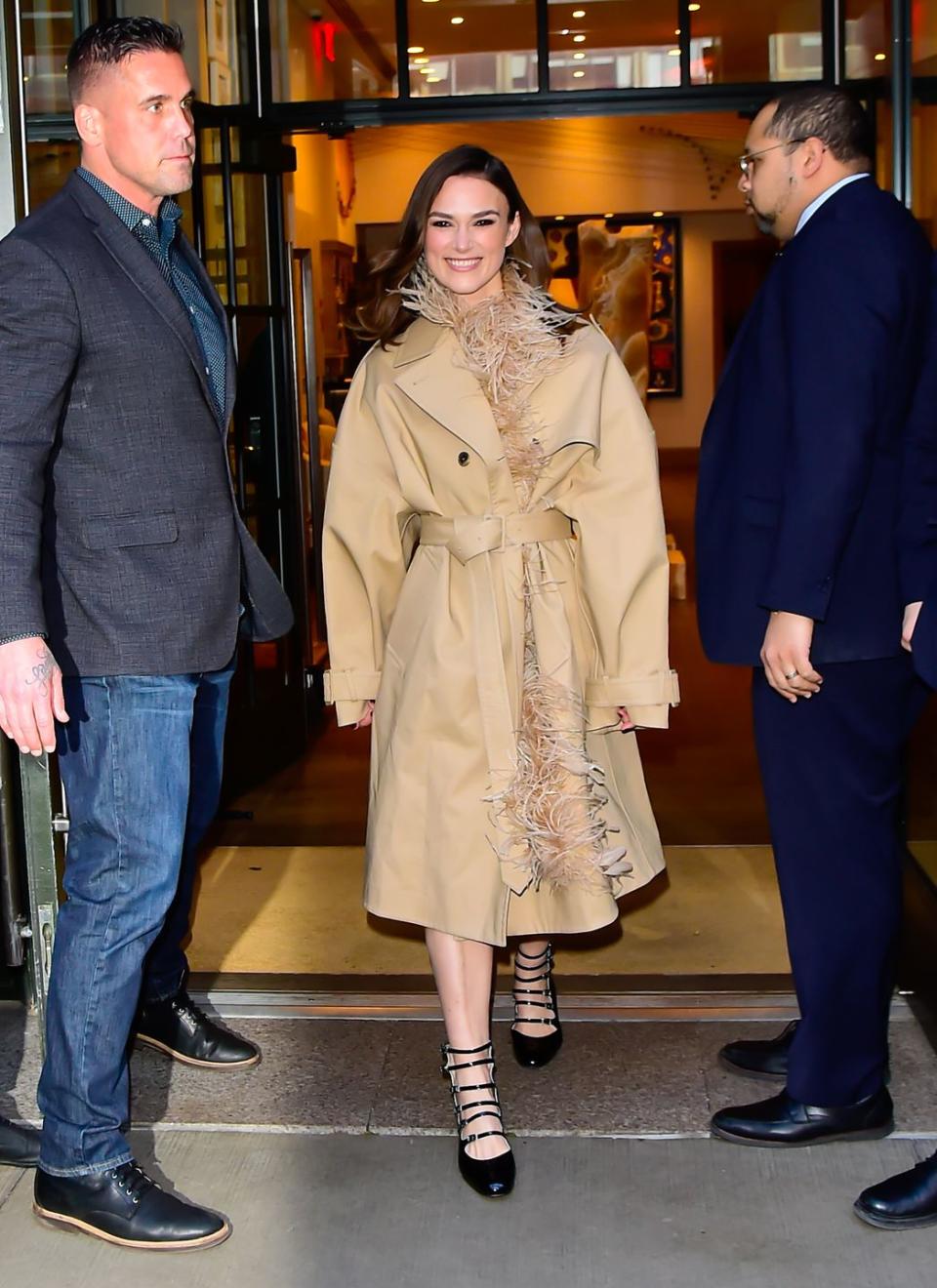 new york, new york march 15 keira knightley is seen in midtown on march 15, 2023 in new york city photo by raymond hallgc images