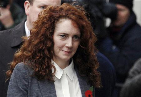 Former News International Chief Executive Rebekah Brooks arrives at the Old Bailey courthouse in London October 31, 2013. REUTERS/Luke MacGregor