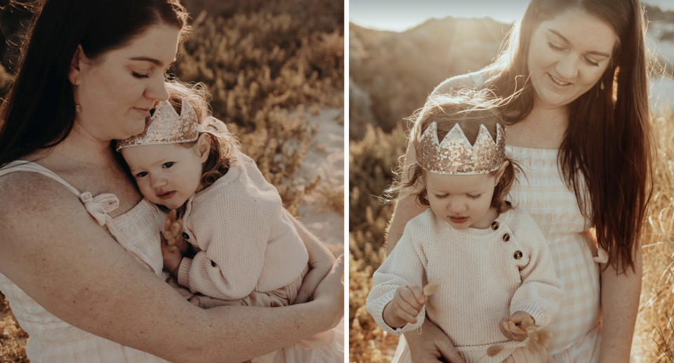 Natasha Oswald and her daughter Winnie.