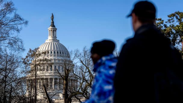 PHOTO: The Dome of the U.S. Capitol Building is visible on Capitol Hill in Washington, Jan. 23, 2023. (Andrew Harnik/AP)