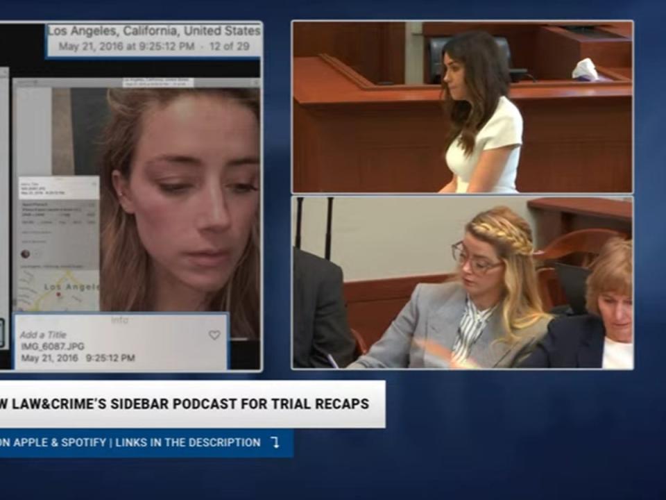 Camille Vasquez delivered closing arguments on behalf of Johnny Depp in his $50m defamation trial against Amber Heard  (YouTube/Law&Crime)