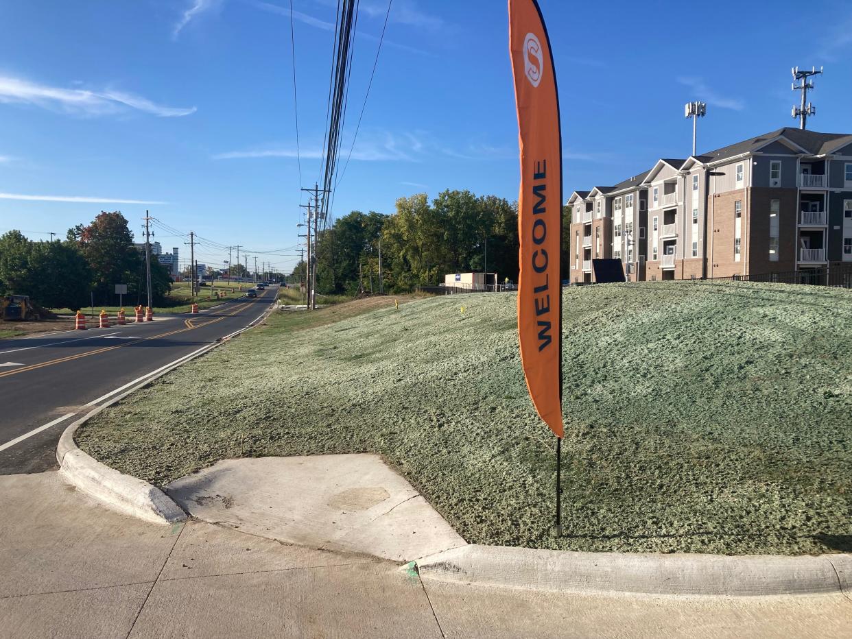 The Sinclair Apartment Homes sit in the Northland area, which has been targeted for potential growth in Columbus' zoning revamp plan. The plan would allow higher buildings and not require parking for new development in an effort to encourage more housing.