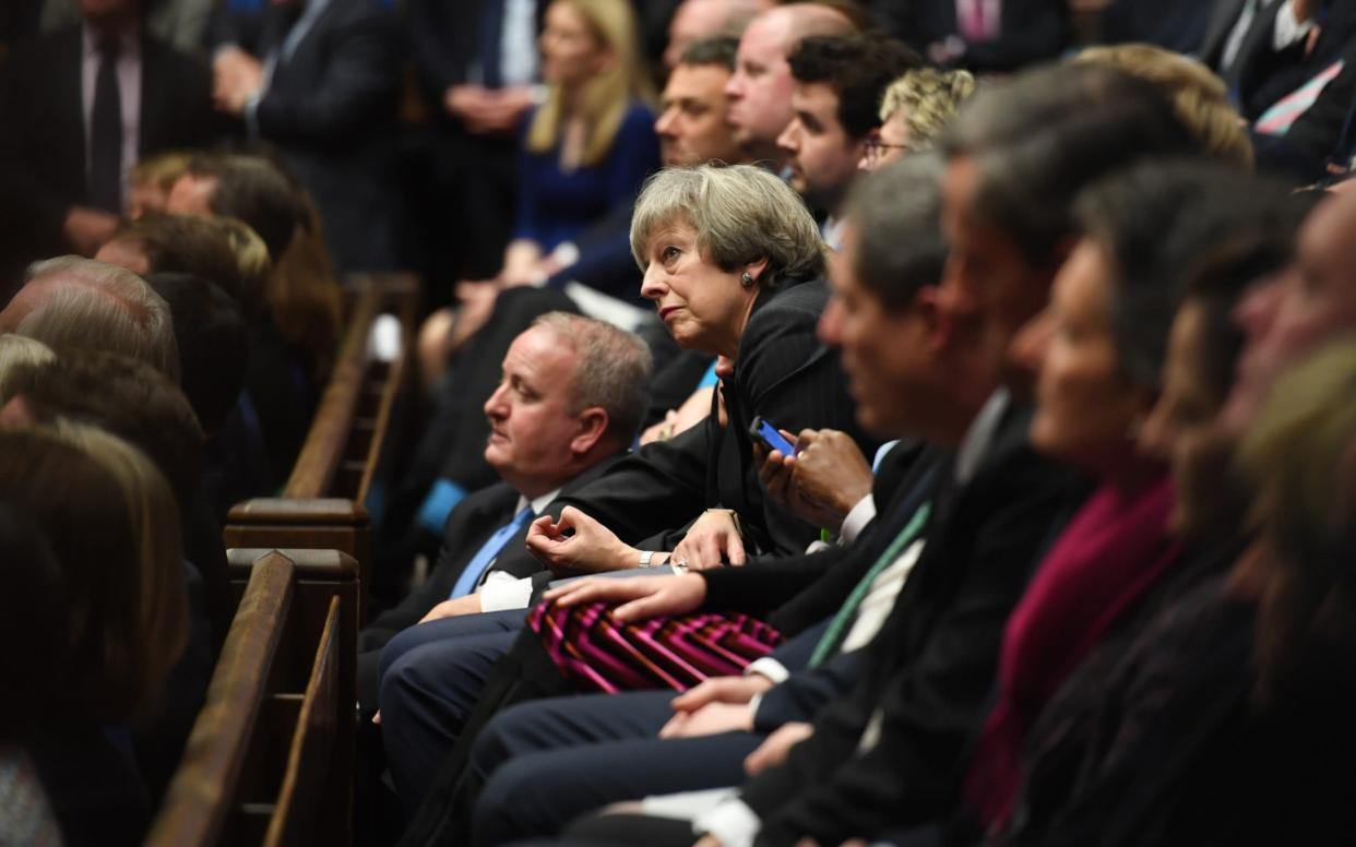 Theresa May MP in the House of Commons during the first sitting following the 2019 general election - Taylor/Taylor