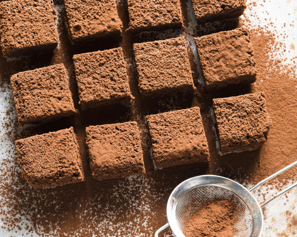 This image released by Milk Street shows a recipe for Italian flourless chocolate torta. (Milk Street via AP)