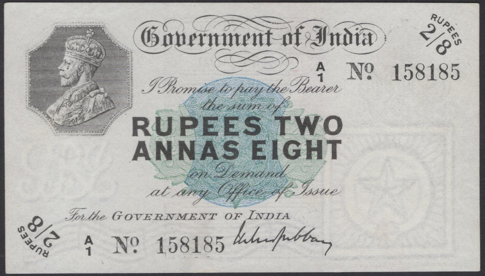 The sale will also include the Bruce Smart Collections of notes from India. (SWNS)