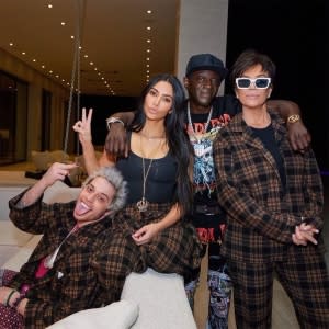 Pete Davidson Celebrated His 28th Birthday With Kim Kardashian and Kris Jenner Flavor Flav Instagram