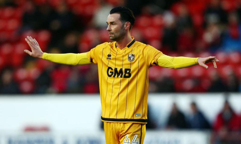 Chris Eagles of Port Vale, who need a win at Fleetwood Town to have any hope of survival.