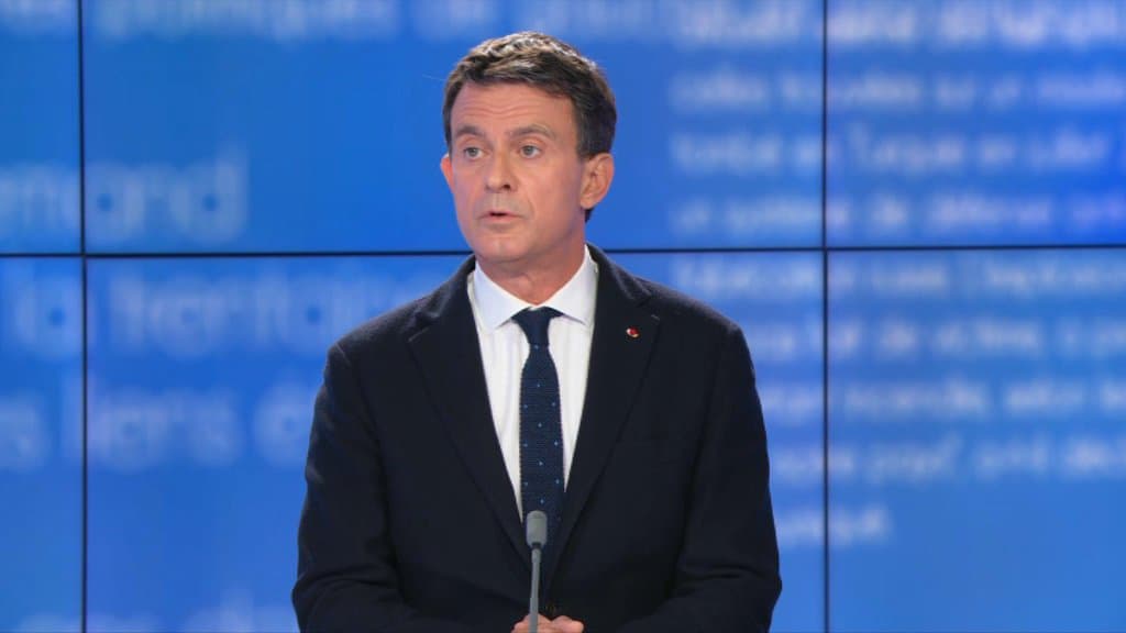 L'ancien Premier ministre Manuel Valls, sur le plateau de BFMTV le 14 mai 2021. - BFMTV