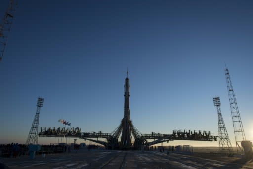 This is the first manned Soyuz launch since the failure of a manned rocket on October 11