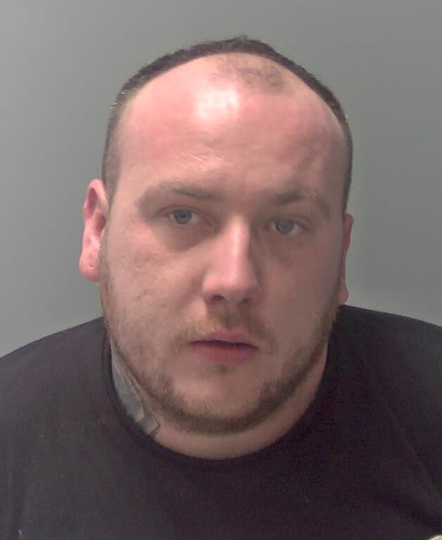 Grant McShane, 26, who plied a 15-year-old girl with drink and drugs and sexually assaulted her - after abducting her from Center Parcs. (SWNS)