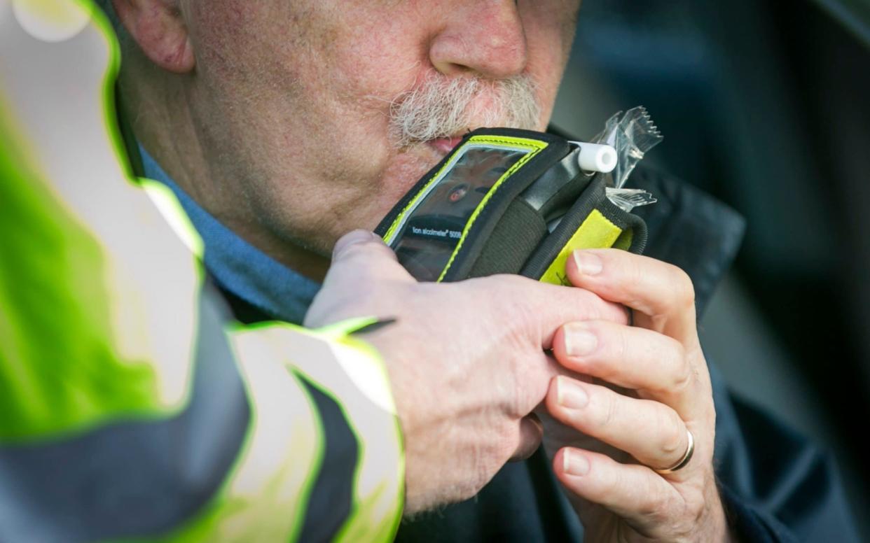 Driver gives roadside breath test - PA