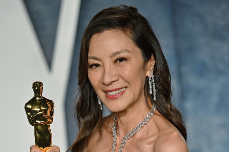 Michelle Yeoh attends the Vanity Fair Oscar party in 2023. File Photo by Chris Chew/UPI