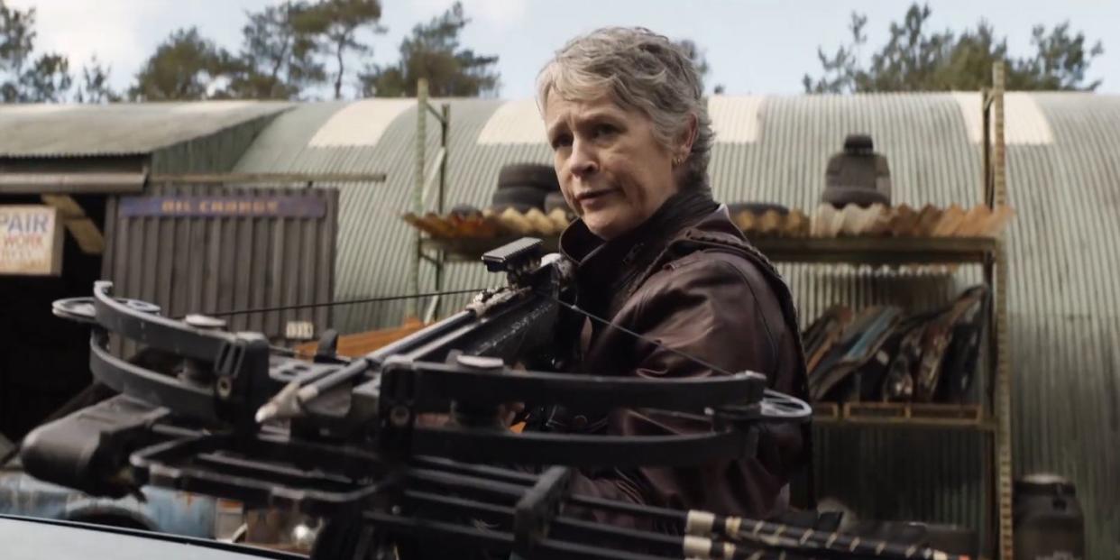 melissa mcbride as carol, the walking dead daryl dixon season 2 the book of carol trailer