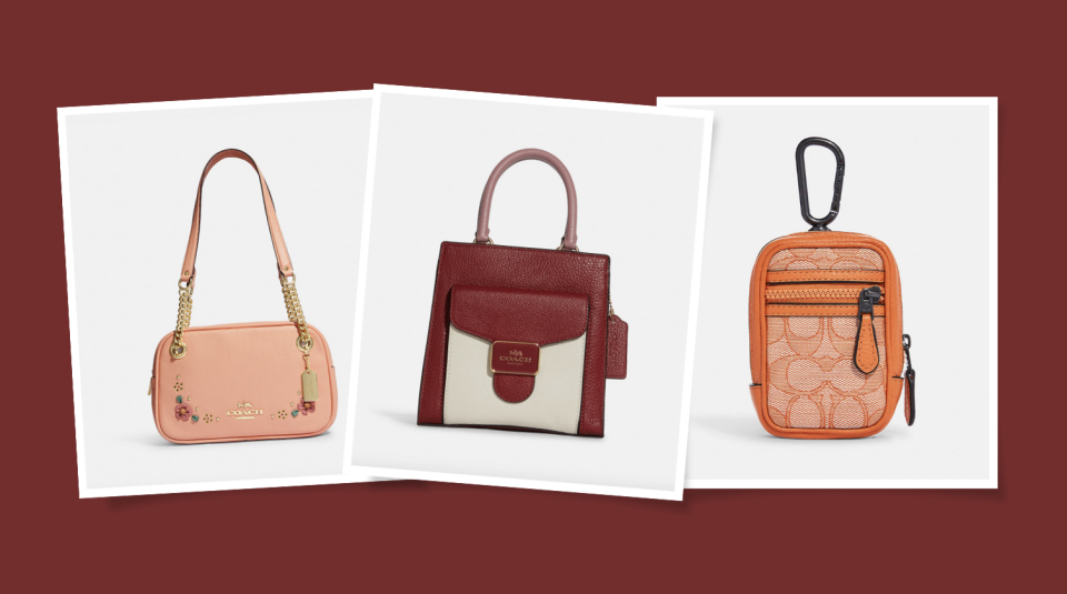 Coach Outlet sale finds of the week, starting at $23. (Photos via Coach Outlet)