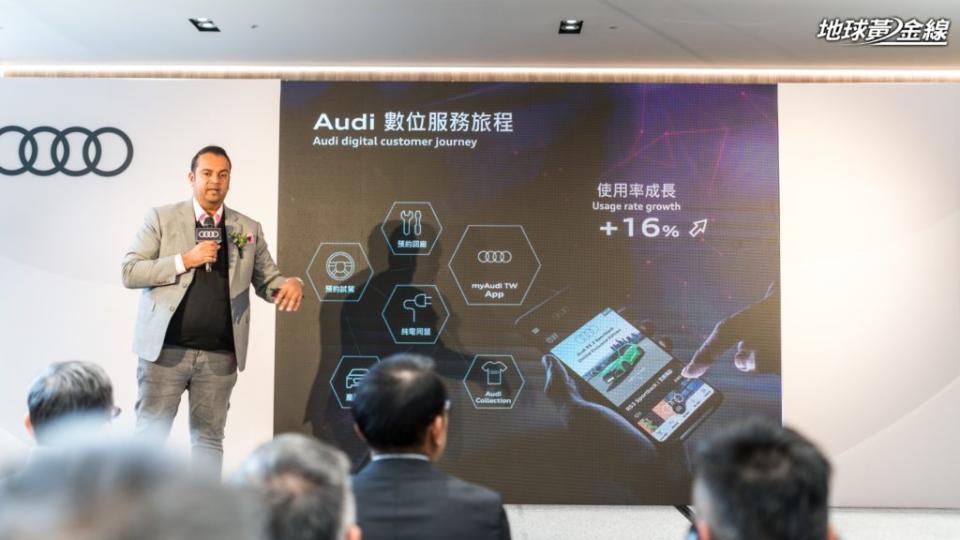 Audi去年在台灣除了繳出銷量成長25.5%的出色數據外，數位服務的使用率也提升的16%之多。(攝影/ 劉家岳)