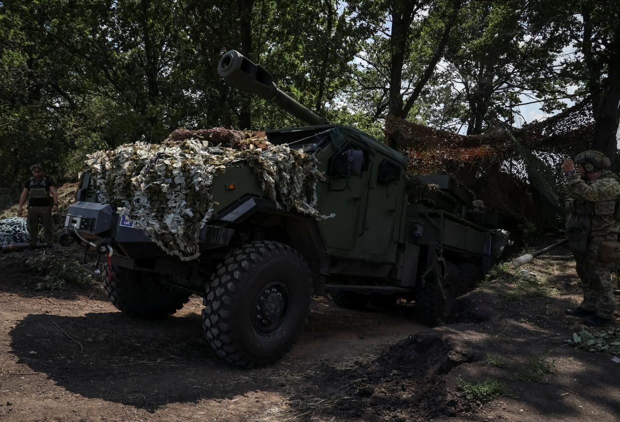The frontline near the city of Bakhmut in Donetsk region (REUTERS)