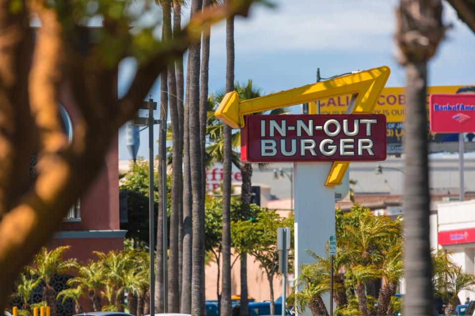 The In-N-Out Burger chain is a fast food favourite (Getty Images)