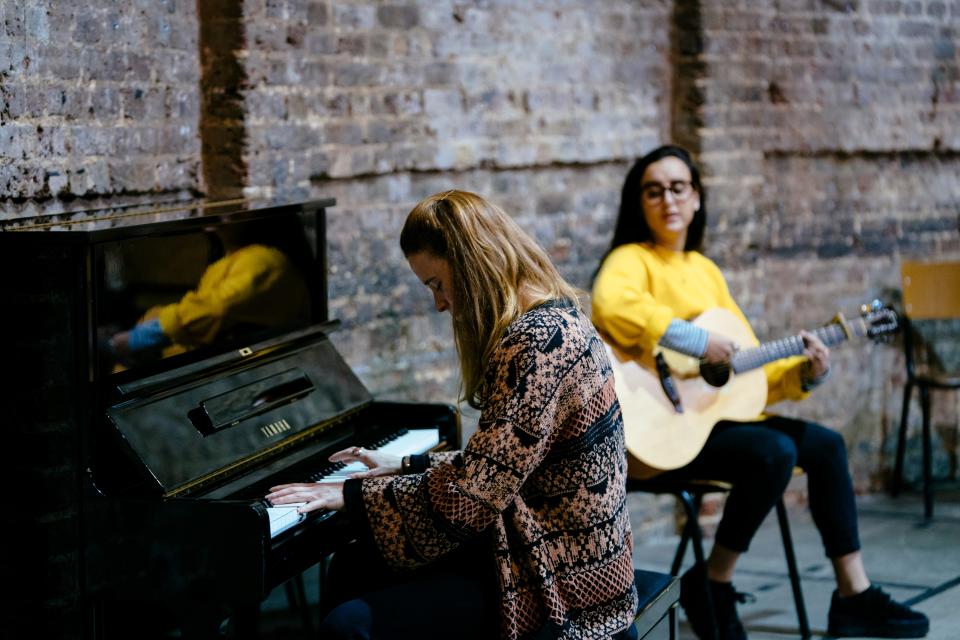 <p>Katie Brayben and Maimuna Memon in rehearsals</p>Helen Murray