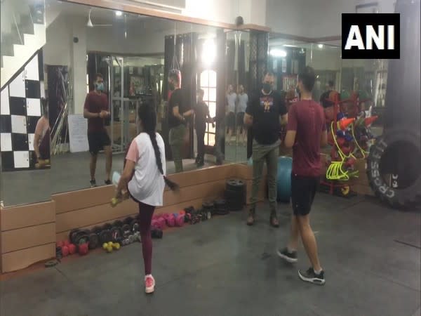 Gyms reopen in Haryana&#39;s Ambala as part of phased un-lock. (Photo/ANI)