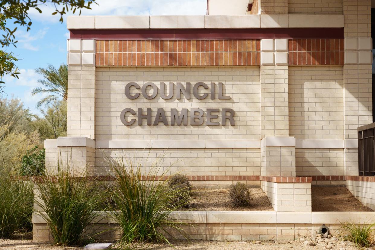 Peoria Council Chambers as seen on Feb. 19, 2023.