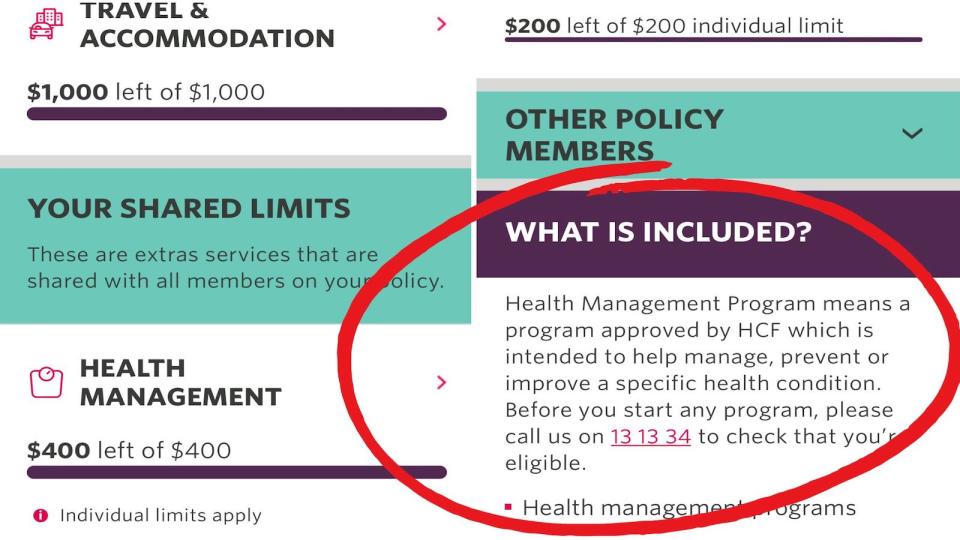 Compilation image of Nicole and health insurance screenshots about potential private health claims