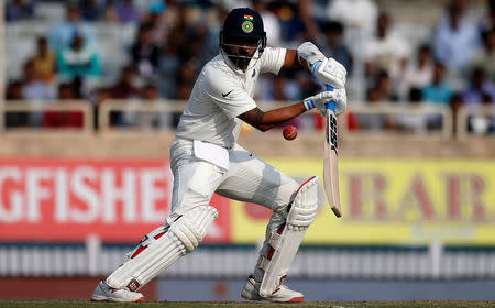 India's Murali Vijay plays a shot. REUTERS/Adnan Abidi