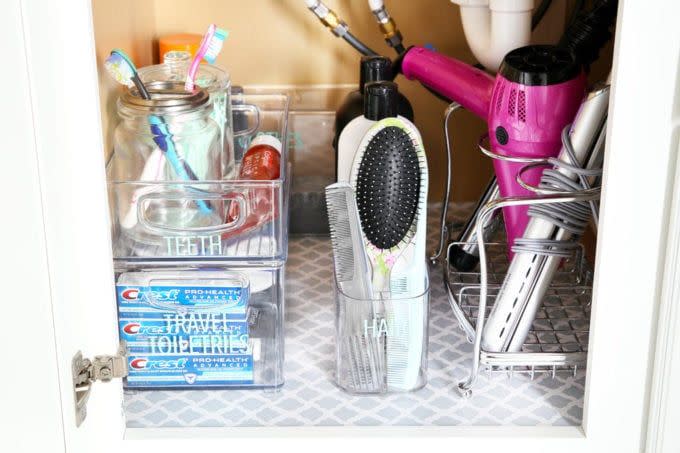 bathroom storage ideas shelf liners