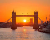 <p>Londres se classe troisième dans le Top 10 des villes les plus aimées sur Instagram en 2017. On trouve de nombreuses photos du fameux « Tower Bridge » sur le réseau social.<br> Crédit photo : Instagram @antbuchet </p>
