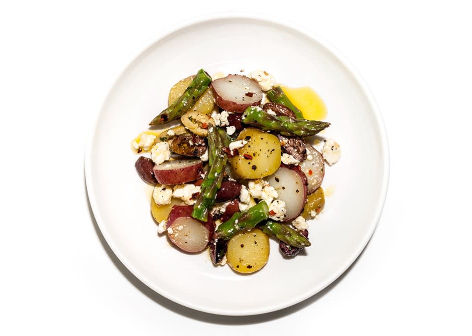 Potato Salad with Asparagus and Olives