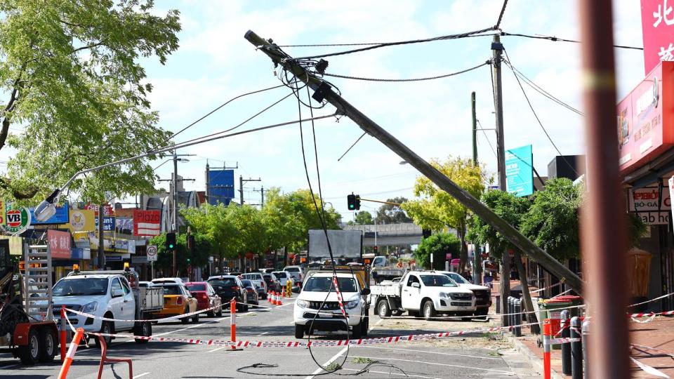 Power poles down