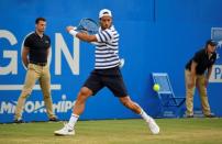 Tennis - Aegon Championships - Queen’s Club, London, Britain - June 25, 2017 Spain's Feliciano Lopez in action during the final against Croatia's Marin Cilic Action Images via Reuters/Tony O'Brien