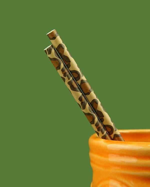 Jaguar print straws from Cheeky Tiki