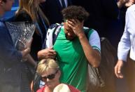 Britain Tennis - Aegon Championships - Queen’s Club, London - June 21, 2017 France's Jo-Wilfried Tsonga looks dejected after losing his second round match against Luxembourg's Gilles Muller Action Images via Reuters / Tony O'Brien