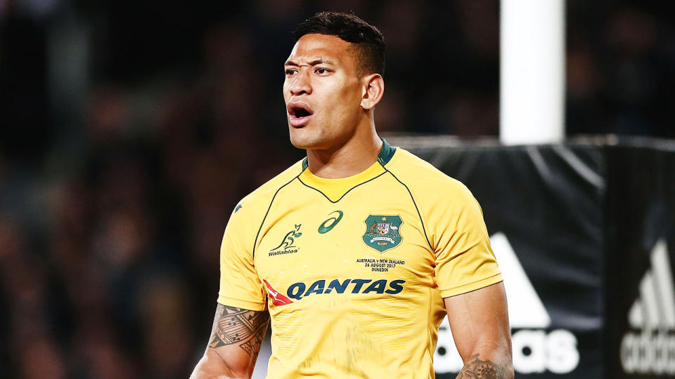 A major sponsor has cut ties with Israel Folau. (Getty Images)