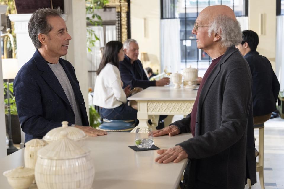 Jerry Seinfeld and Larry David in the 'Curb Your Enthusiasm' finale episode
