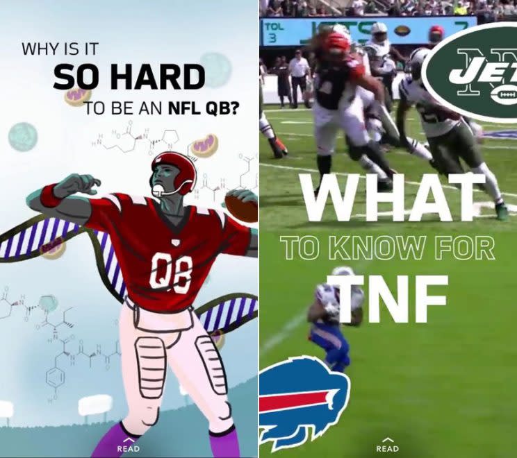 NFL on Snapchat Discover