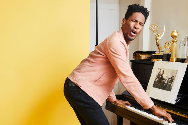 <p>Winnie Au/Redux</p> Jon Batiste in March 2021 at home