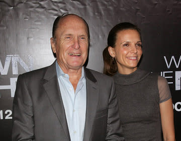 Robert Duvall and wife at the New York premiere of Columbia Pictures' We Own the Night