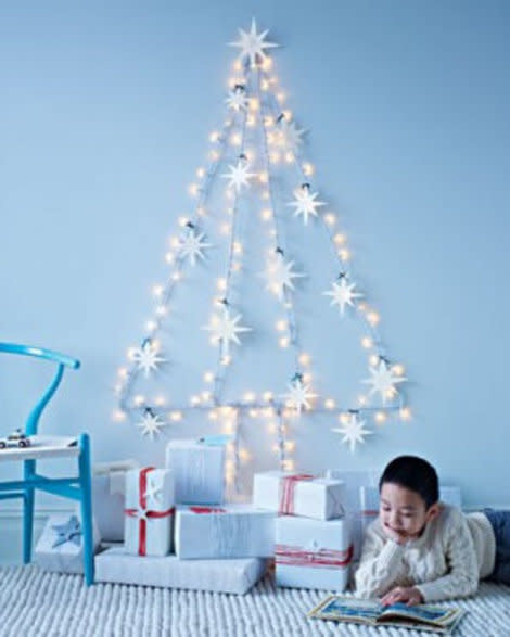 Wall Tree with Paper Ornaments