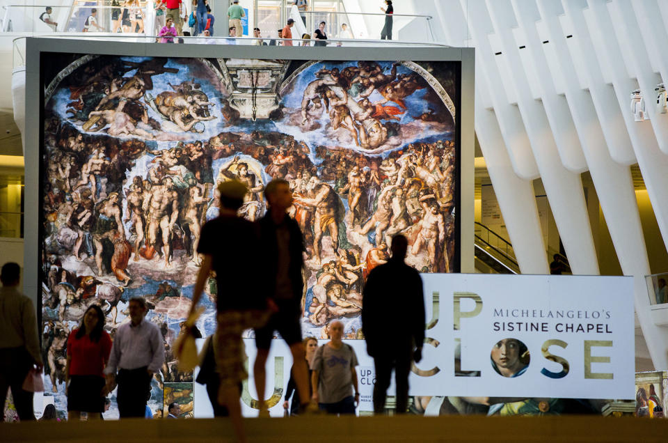 ‘Up Close: Michelangelo’s Sistine Chapel’ at the Oculus at Westfield World Trade Center