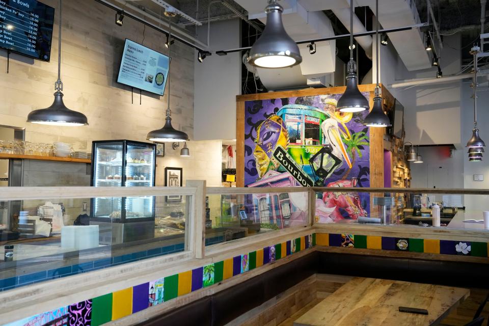 March 6, 2023; Columbus, OH, U.S.; Creole 2 Geaux is now open in a new location at 104 N. Front Street in the Arena District of Columbus. Creole 2 Geaux debuted as a food truck in 2015 and at East Market in 2022.  Mandatory Credit: Barbara J. Perenic/Columbus Dispatch