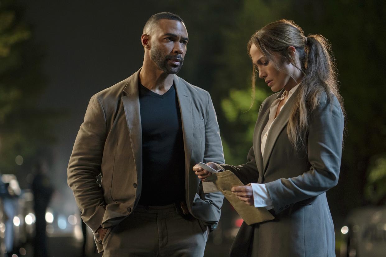 THE MOTHER, from left: Omari Hardwick, Jennifer Lopez, 2023. ph: Doane Gregory / © Netflix / Courtesy Everett Collection