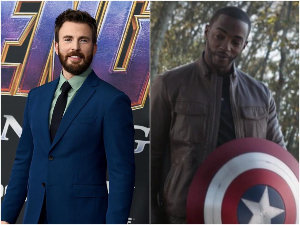 Chris Evans Anthony Mackie Avengers