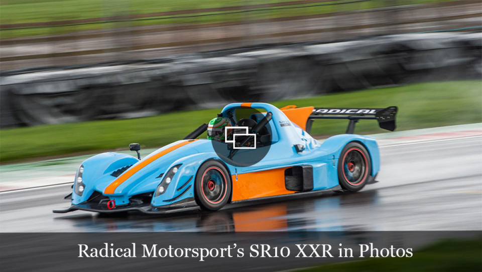 Driving Radical Motorsport's SR10 XXR track-only racer.