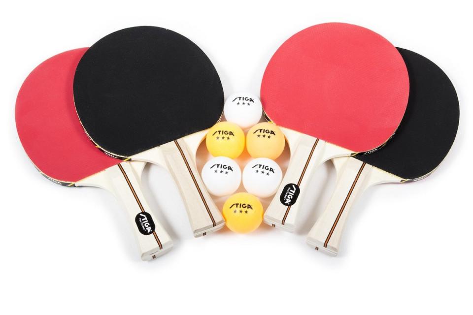 Everything you need for a game of doubles can be found in this table tennis bundle—except the table, of course! (Photo: Amazon)