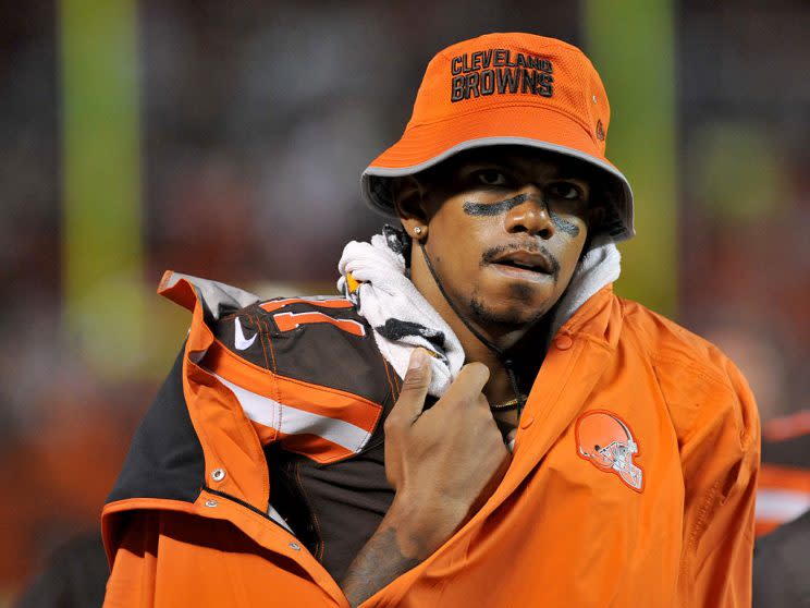 The list of people who believe the Cleveland Browns can win out begins and ends with Terrelle Pryor. (Getty Images)