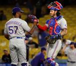 MLB: Texas Rangers at Los Angeles Dodgers